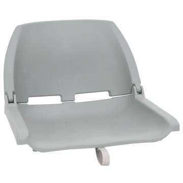  2 Piece Foldable Boat Seat Set No Pillow Grey 48x51x41 cm