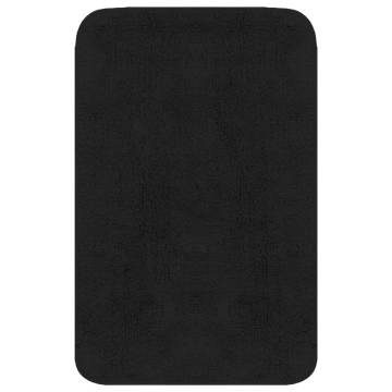 Bathroom Mat Set 3 Pieces Fabric Anthracite