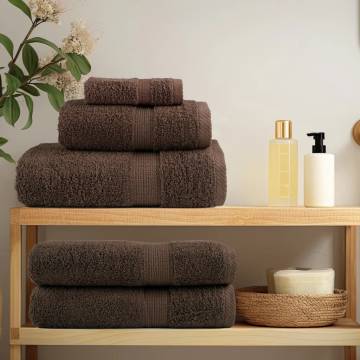  Premium Sauna Towels SOLUND 2pcs Brown 80x200cm 600gsm