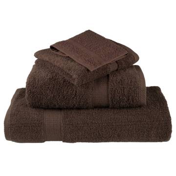  Premium Sauna Towels SOLUND 2pcs Brown 80x200cm 600gsm