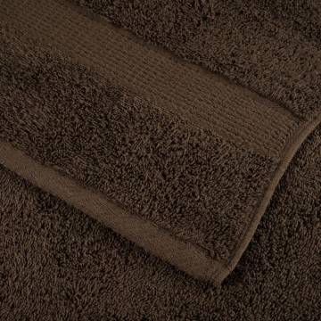  Premium Sauna Towels SOLUND 2pcs Brown 80x200cm 600gsm