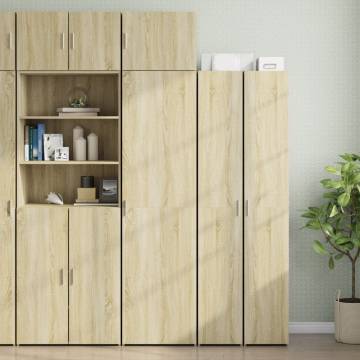  Slim Storage Cabinet Sonoma Oak 50x42.5x225 cm Engineered Wood