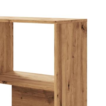  Corner Bookcase 4-Tier Artisian Oak 85x85x140 cm Engineered Wood