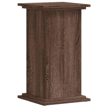  Plant Stand Brown Oak 33x33x60 cm Engineered Wood