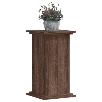  Plant Stand Brown Oak 33x33x60 cm Engineered Wood