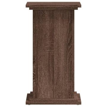  Plant Stand Brown Oak 33x33x60 cm Engineered Wood