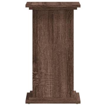  Plant Stand Brown Oak 33x33x60 cm Engineered Wood