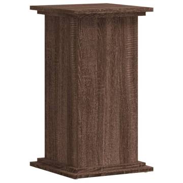  Plant Stand Brown Oak 33x33x60 cm Engineered Wood