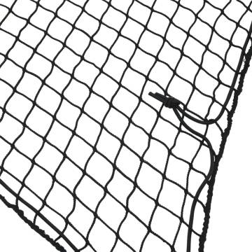  Trailer Net with Elastic Rope Black 3.5x3 m PP