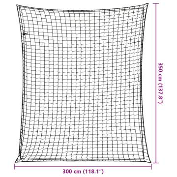  Trailer Net with Elastic Rope Black 3.5x3 m PP