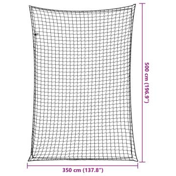  Trailer Net with Elastic Rope Black 5x3.5 m PP