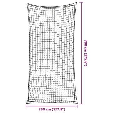  Trailer Net with Elastic Rope Black 7x3.5 m PP