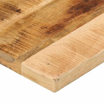  Table Top 60x30x2.5 cm Rectangular Solid Wood Rough Mango