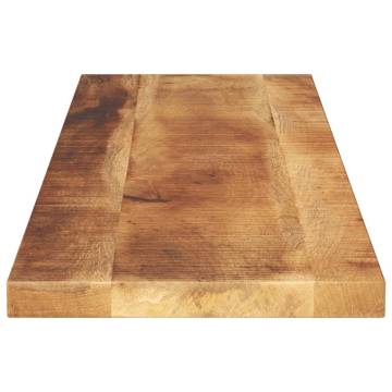  Table Top 110x30x2.5 cm Rectangular Solid Wood Rough Mango