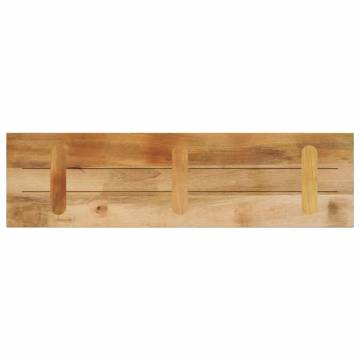  Table Top 110x30x2.5 cm Rectangular Solid Wood Rough Mango