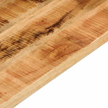  Table Top 110x30x2.5 cm Rectangular Solid Wood Rough Mango