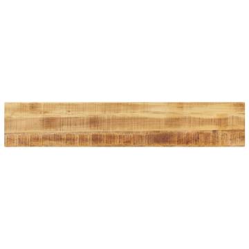  Table Top 180x30x2.5 cm Rectangular Solid Wood Rough Mango