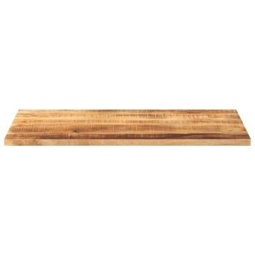  Table Top 110x50x2.5 cm Rectangular Solid Wood Rough Mango