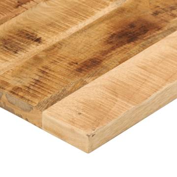  Table Top 120x60x2.5 cm Rectangular Solid Wood Rough Mango