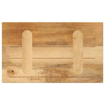  Table Top 50x20x3.8 cm Rectangular Solid Wood Rough Mango