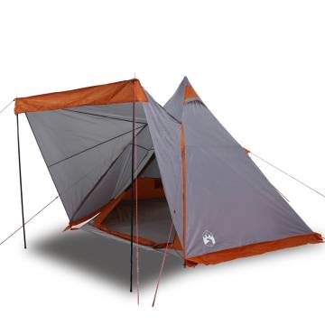  Family Tent Tipi 6-Person Grey Waterproof