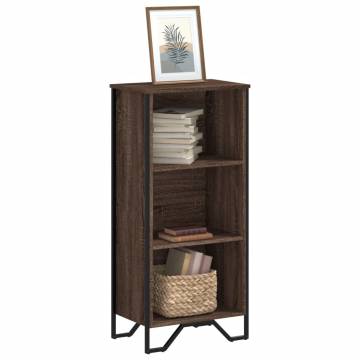  Bookcase Brown Oak 50x31x106 cm Engineered Wood