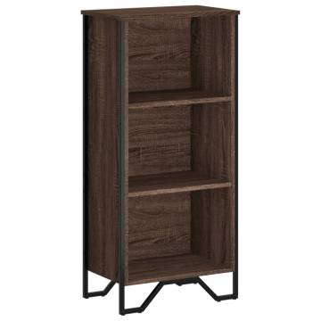  Bookcase Brown Oak 50x31x106 cm Engineered Wood