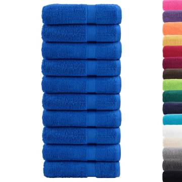  Premium Shower Towels SOLUND 10pcs Blue 70x140cm 600gsm