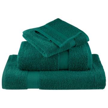  Premium Hand Towels SOLUND 4 pcs Green 50x100 cm 600 gsm