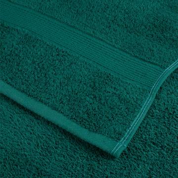  Premium Hand Towels SOLUND 4 pcs Green 50x100 cm 600 gsm