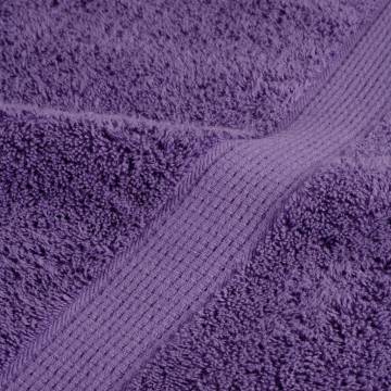  Premium Sauna Towels SOLUND 10 pcs Purple 80x200 cm 600 gsm