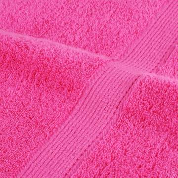  12 Piece Premium Towel Set SOLUND Pink 600 gsm