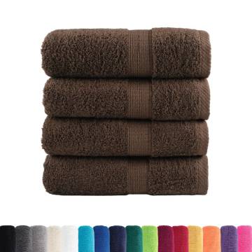  Premium Soap Towels SOLUND 4pcs Brown 30x30cm 600gsm