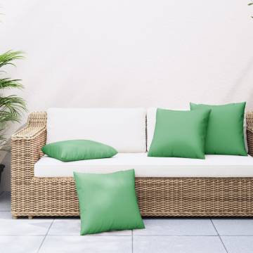  Sofa Cushions 4 pcs Green 50x50 cm Fabric