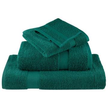  Premium Sauna Towels SOLUND 4 pcs Green 80x200 cm 600 gsm