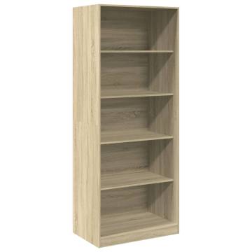  Wardrobe Sonoma Oak 80x50x200 cm Engineered Wood