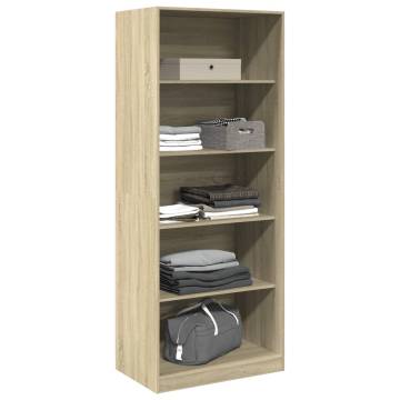  Wardrobe Sonoma Oak 80x50x200 cm Engineered Wood