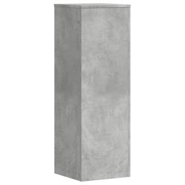  Plant Stands 2 pcs Concrete Grey 33x33x100 cm Engineered Wood