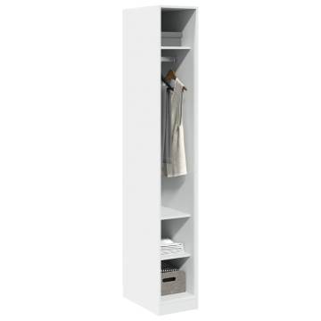  Wardrobe White 30x50x200 cm Engineered Wood