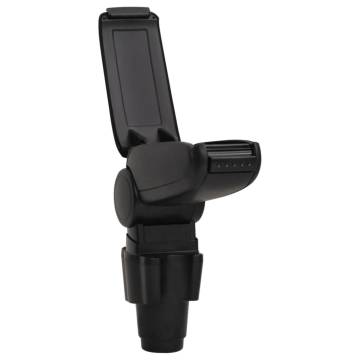 Car Armrest Black 12x33x(34-50) cm ABS