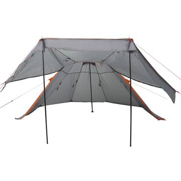  Camping Tent Tipi 5-Person Grey Waterproof