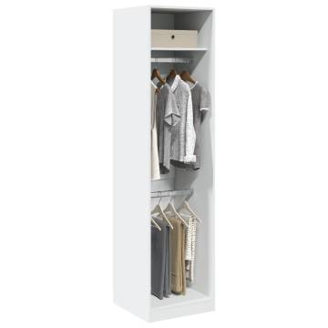  Wardrobe White 50x50x200 cm Engineered Wood