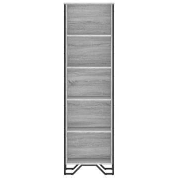  Bookcase Grey Sonoma 50x31x169 cm Engineered Wood