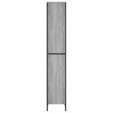  Bookcase Grey Sonoma 50x31x169 cm Engineered Wood