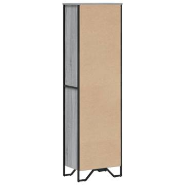  Bookcase Grey Sonoma 50x31x169 cm Engineered Wood