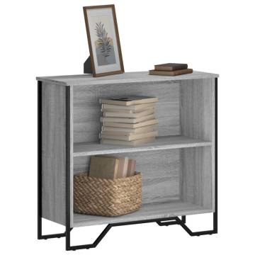  Bookcase Grey Sonoma 80x31x74.5 cm Engineered Wood