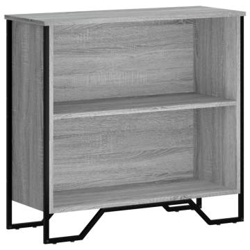  Bookcase Grey Sonoma 80x31x74.5 cm Engineered Wood