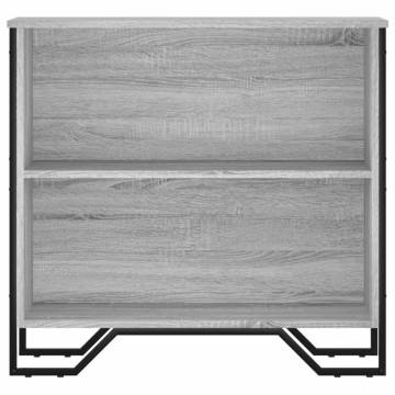  Bookcase Grey Sonoma 80x31x74.5 cm Engineered Wood