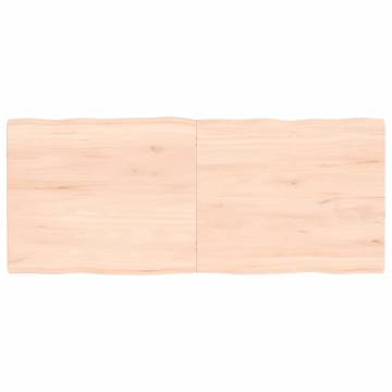 Table Top 120x50x(2-4) cm Untreated Solid Wood Live Edge