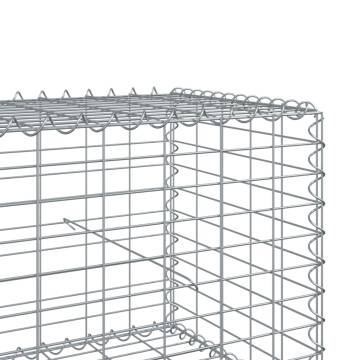  Gabion Basket with Cover 800x100x50 cm Galvanised Iron